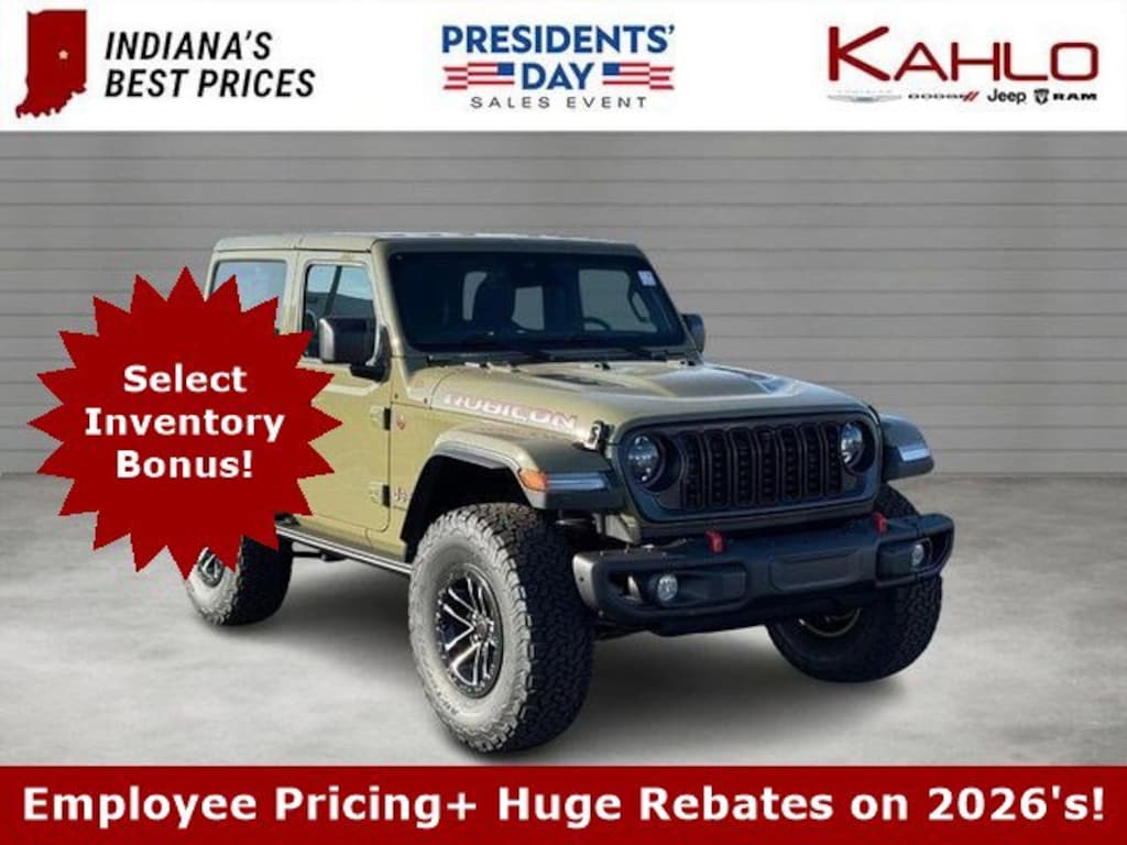 New 2026 Jeep Wrangler Rubicon X Sport Utility