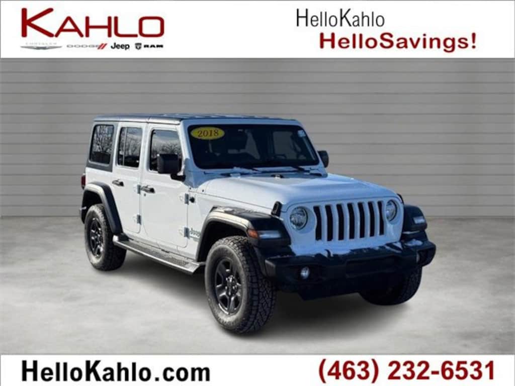 Used 2018 Jeep Wrangler Unlimited Sport SUV