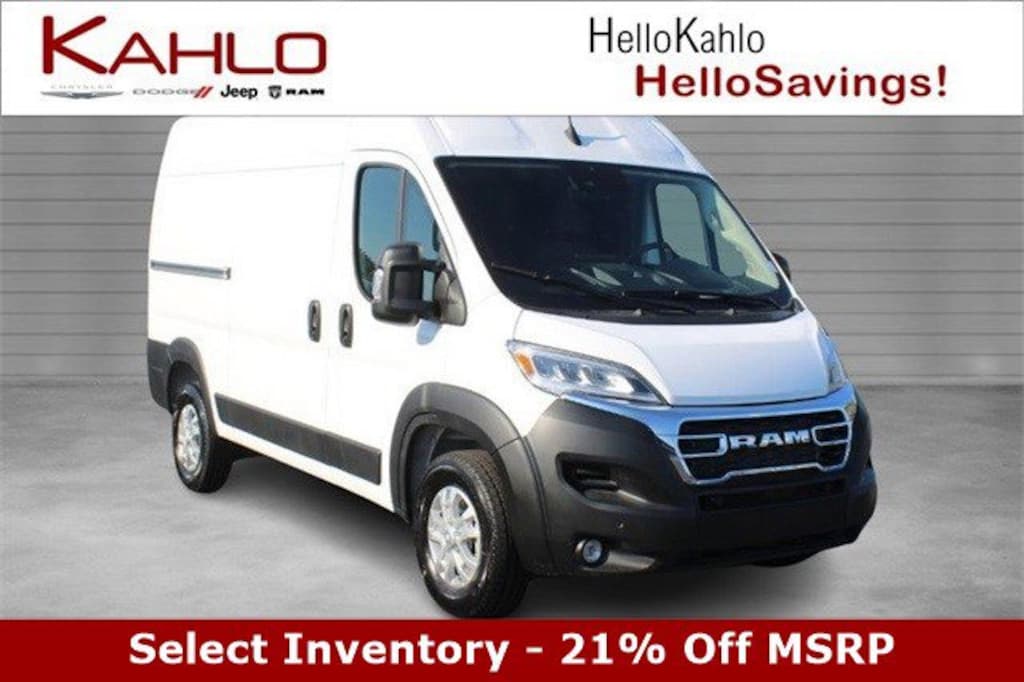 New 2024 Ram ProMaster 2500 SLT+ Cargo Van