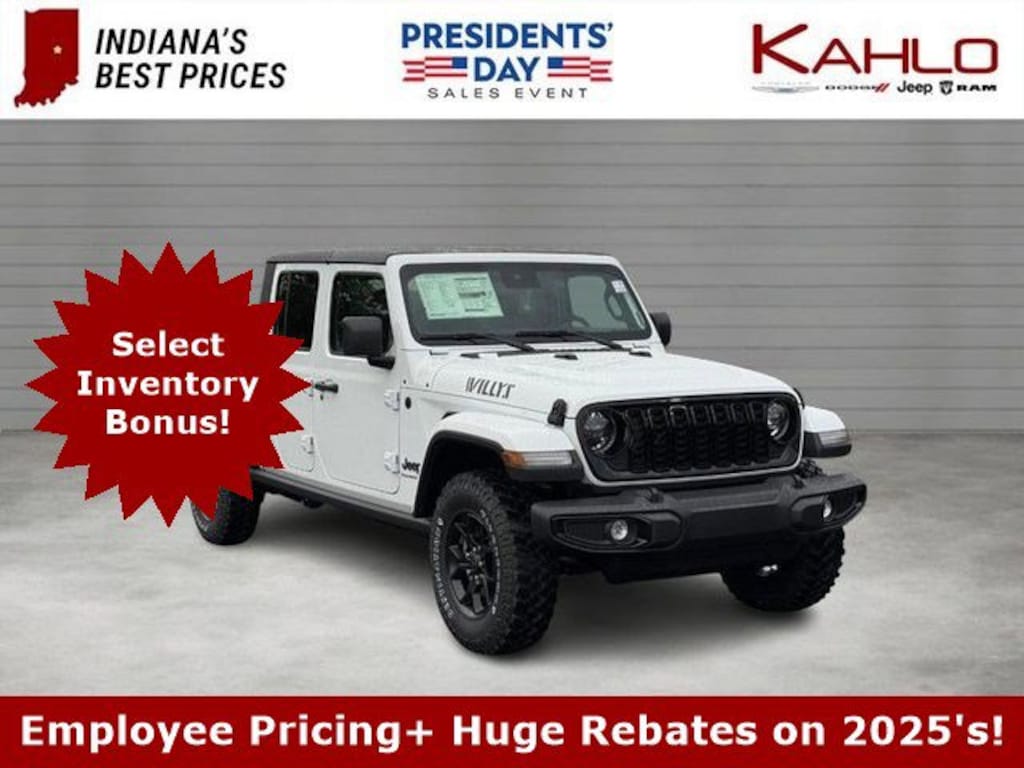 New 2025 Jeep Gladiator Willys Pickup