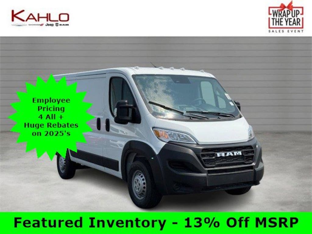 New 2025 Ram ProMaster 1500 Tradesman Cargo Van