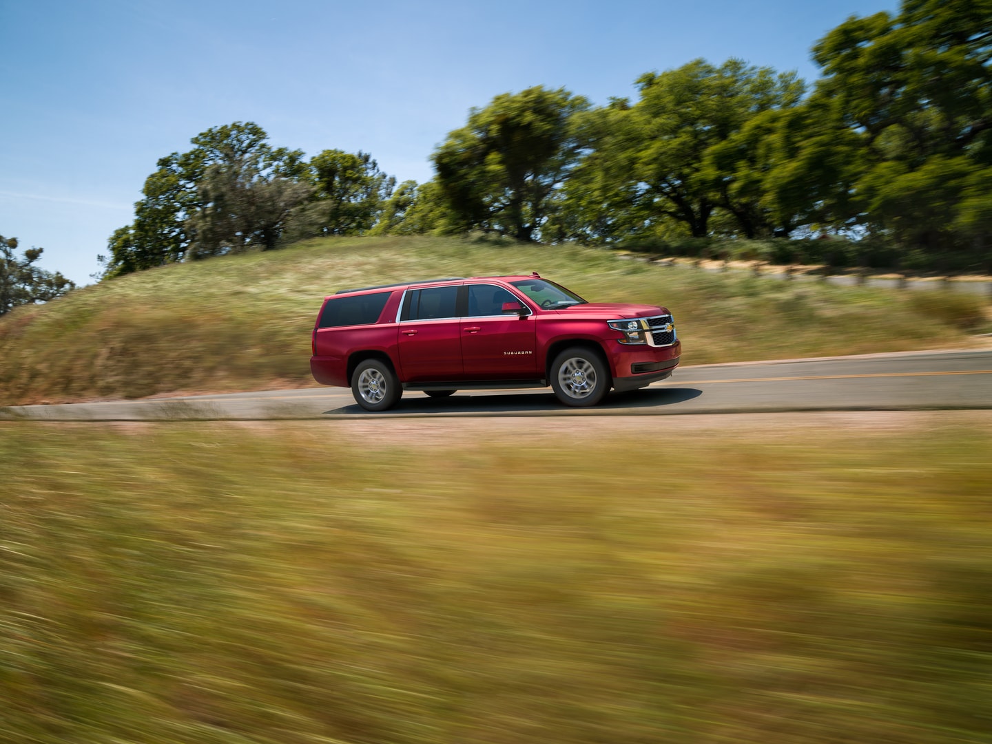  Chevy Suburban driving on highway