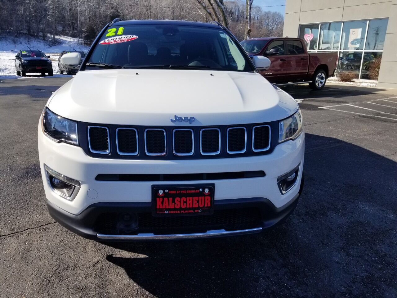 Certified 2021 Jeep Compass Limited with VIN 3C4NJDCB1MT529683 for sale in Cross Plains, WI