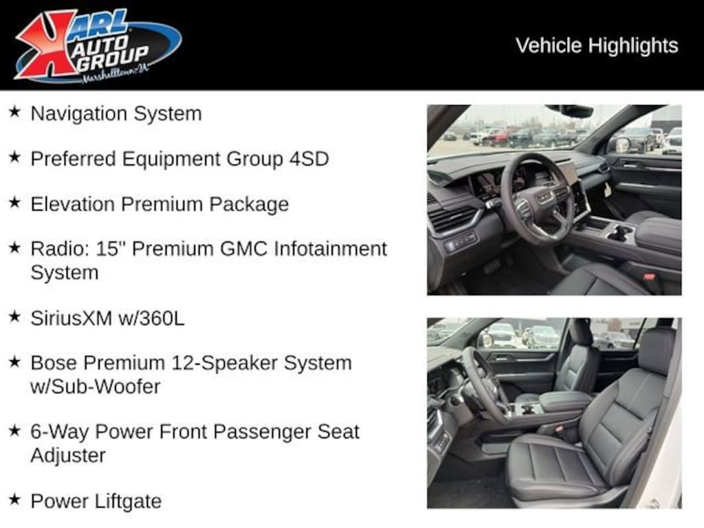 New 2026 GMC Acadia Elevation SUV