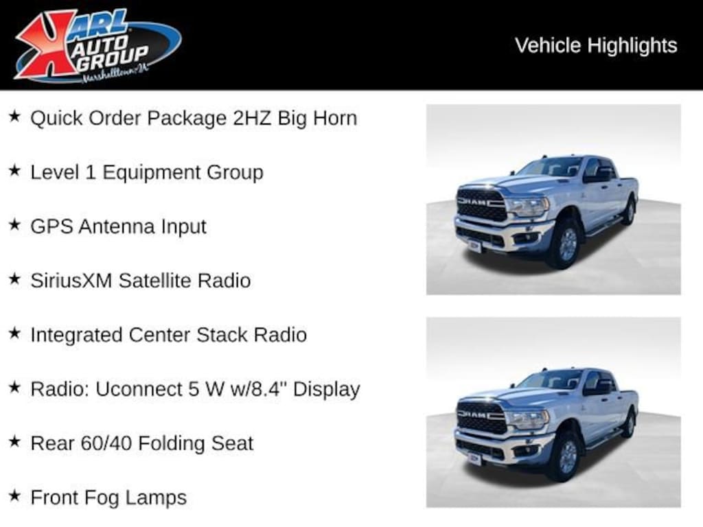 Used 2023 Ram 2500 Big Horn Crew Cab 4x4 64 Box Truck