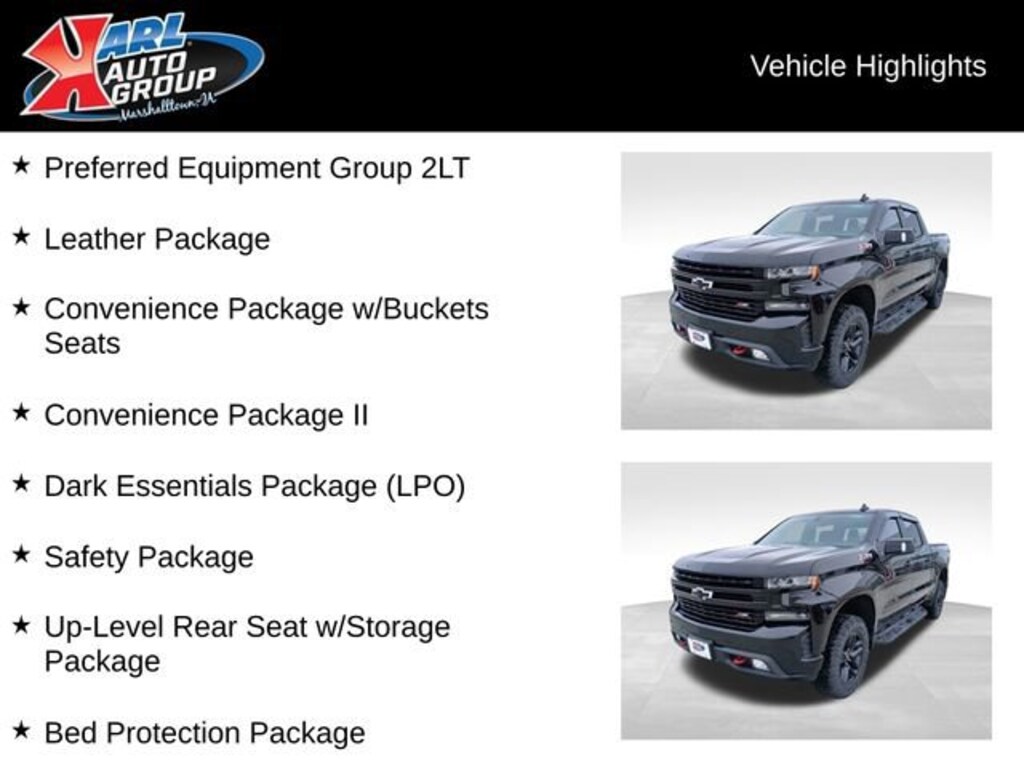 Used 2020 Chevrolet Silverado 1500 LT Trail Boss Truck