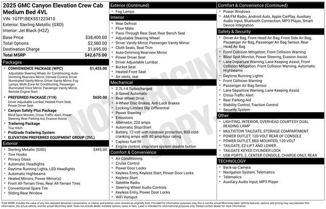 2025 GMC Canyon Elevation - Photo 16
