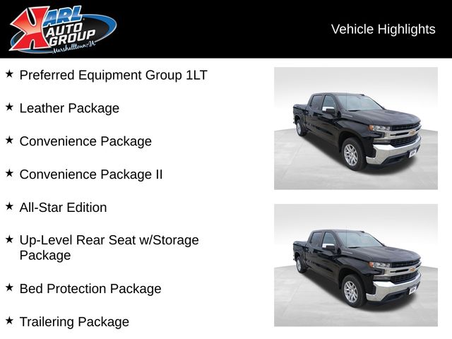 Used 2020 Chevrolet Silverado 1500 LT with VIN 3GCUYDEDXLG377464 for sale in Marshalltown, IA