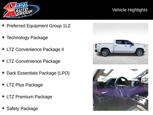 Used 2023 Chevrolet Silverado 1500 LTZ with VIN 3GCUDGE89PG104599 for sale in Marshalltown, IA
