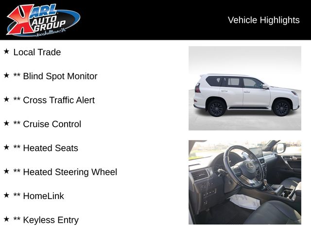 Used 2023 Lexus GX PREMIUM with VIN JTJAM7BX7P5345998 for sale in Marshalltown, IA