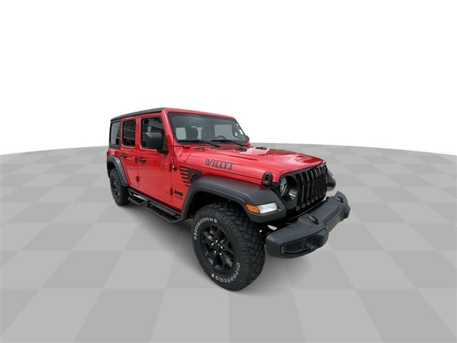 Used 2020 Jeep Wrangler Unlimited Willys with VIN 1C4HJXDG2LW346004 for sale in Marshalltown, IA