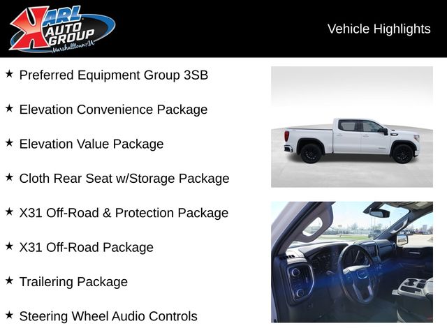 Used 2021 GMC Sierra 1500 Elevation with VIN 3GTU9CET8MG402863 for sale in Marshalltown, IA