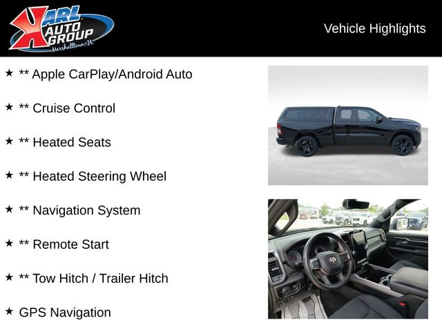 Used 2024 RAM Ram 1500 Pickup Big Horn/Lone Star with VIN 1C6RRFBG3RN155238 for sale in Marshalltown, IA