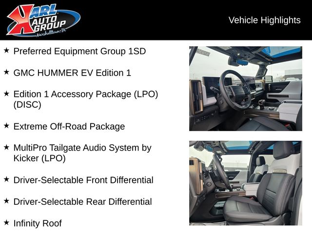 Used 2023 GMC HUMMER EV 3X with VIN 1GT40FDA4PU101598 for sale in Marshalltown, IA