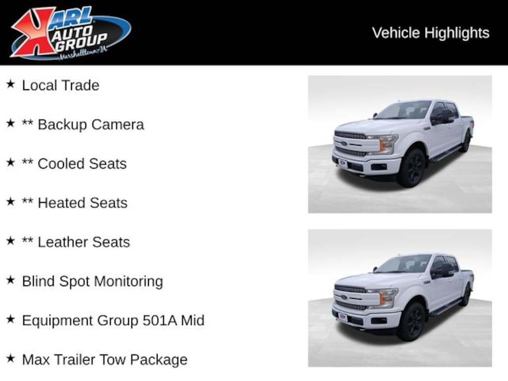 Used 2018 Ford F-150 Lariat Truck SuperCrew Cab