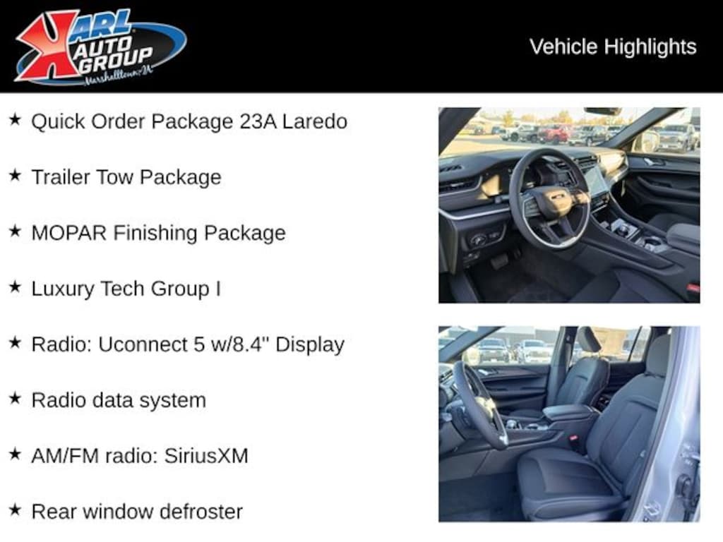 New 2025 Jeep Grand Cherokee L Laredo Sport Utility