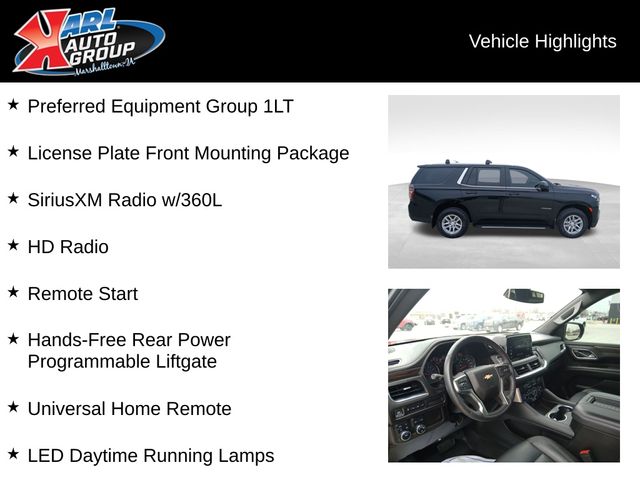 Used 2021 Chevrolet Tahoe LT with VIN 1GNSKNKT7MR462541 for sale in Marshalltown, IA