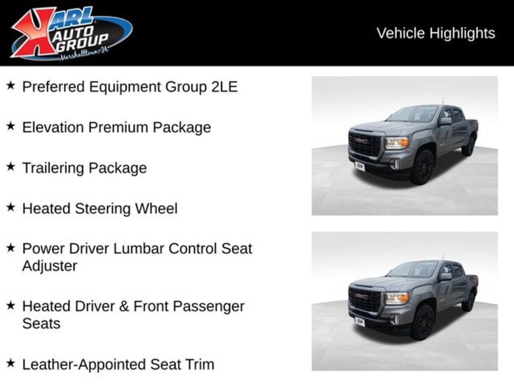 Used 2022 GMC Canyon Elevation Truck Crew Cab
