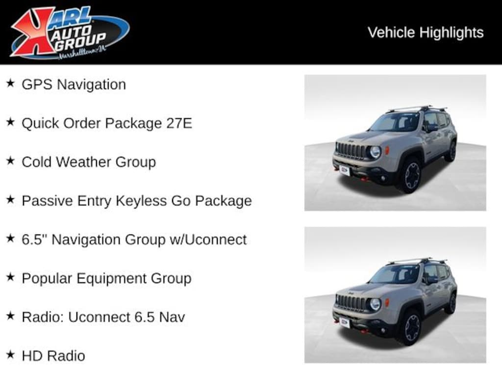 Used 2016 Jeep Renegade Trailhawk SUV