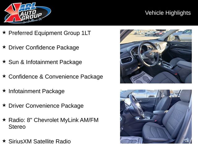 Used 2018 Chevrolet Equinox LT with VIN 3GNAXSEV0JS562112 for sale in Marshalltown, IA