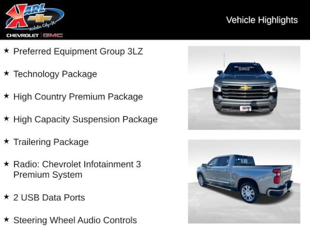 New 2026 Chevrolet Silverado 1500 High Country Truck Crew Cab