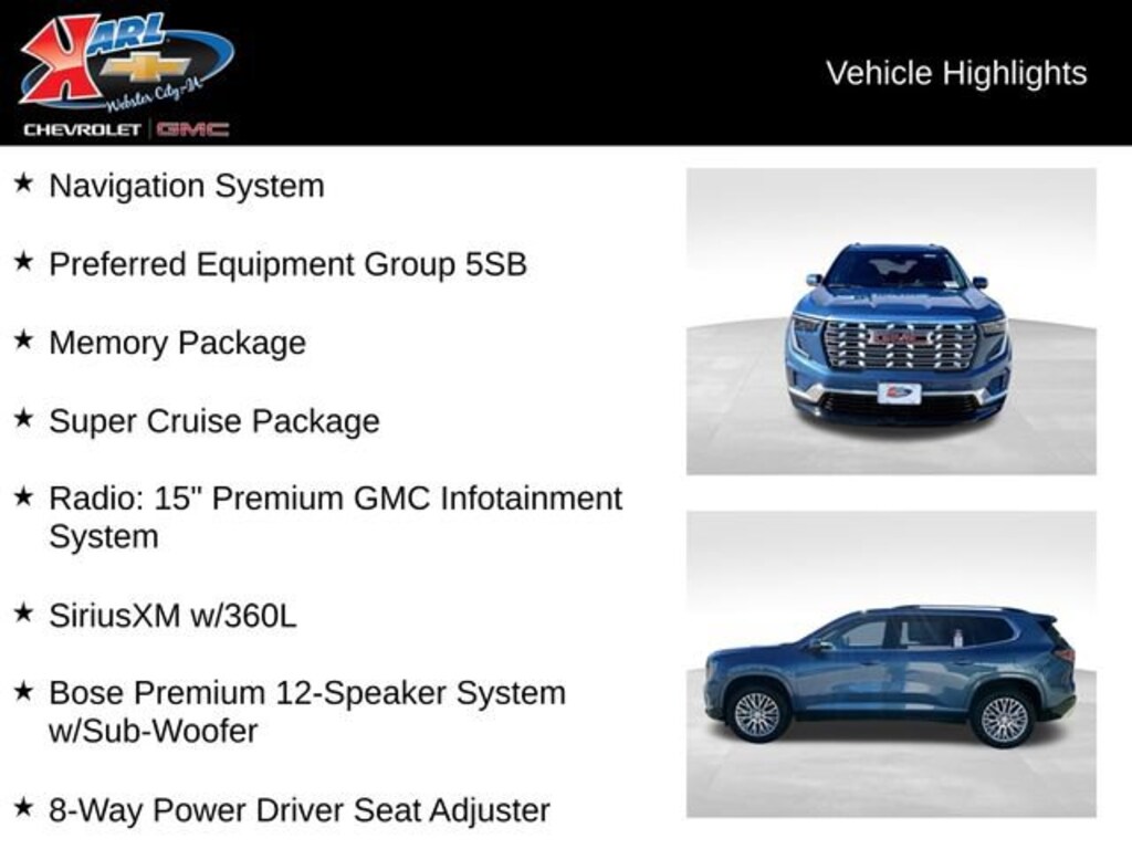 New 2026 GMC Acadia Denali SUV