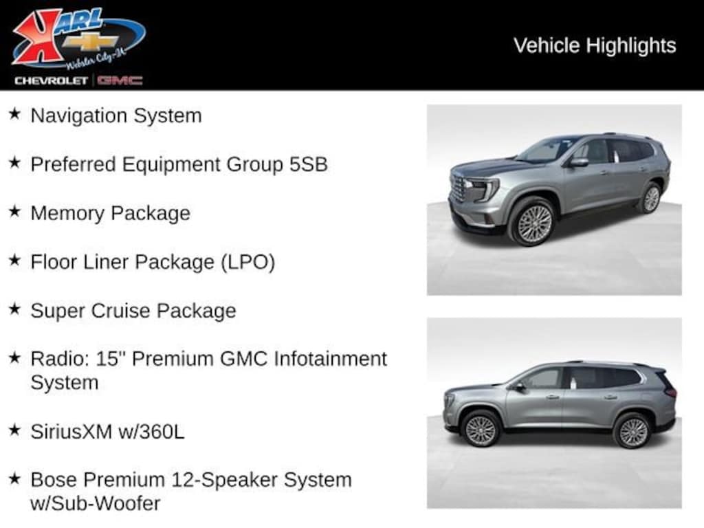 New 2026 GMC Acadia Denali SUV