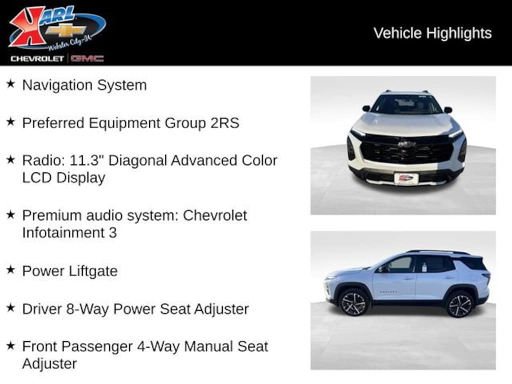 New 2026 Chevrolet Equinox RS SUV