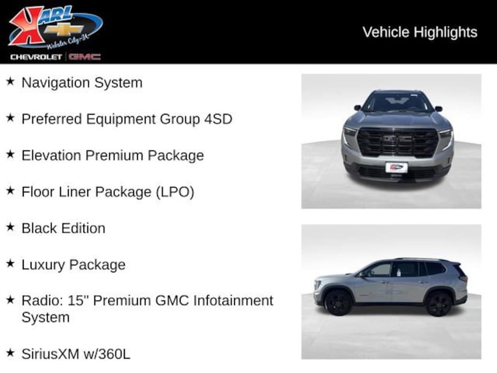 New 2026 GMC Acadia Elevation SUV