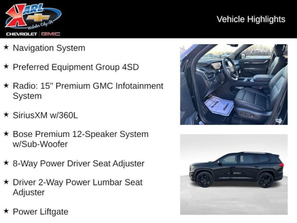 New 2026 GMC Acadia Elevation SUV