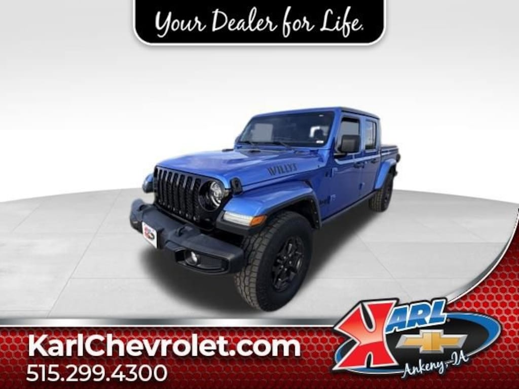 Used 2021 Jeep Gladiator Willys 4x4 Truck Crew Cab