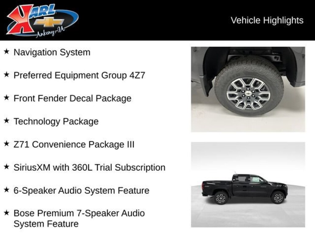 New 2026 Chevrolet Colorado Z71 Truck Crew Cab