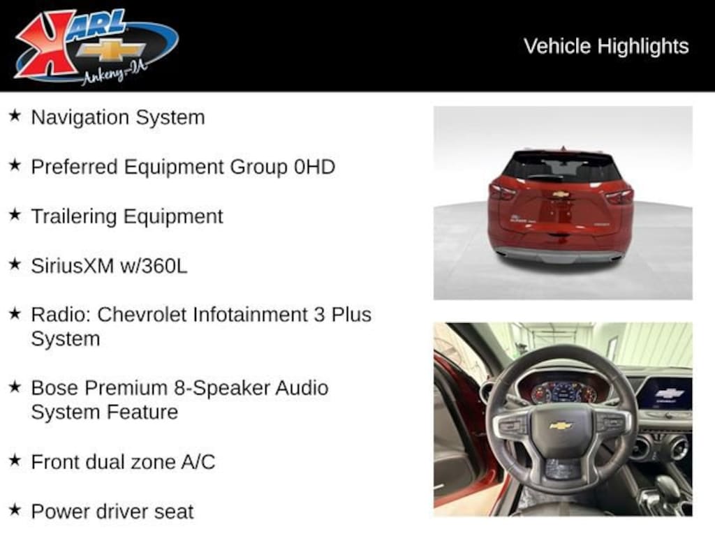 Used 2021 Chevrolet Blazer Premier SUV