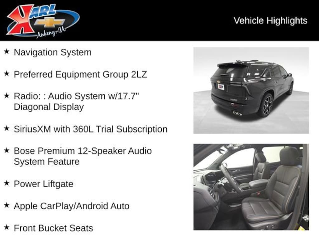 New 2026 Chevrolet Traverse High Country SUV
