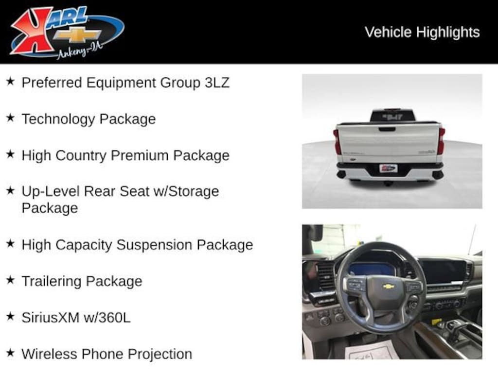 Used 2023 Chevrolet Silverado 1500 High Country Truck Crew Cab