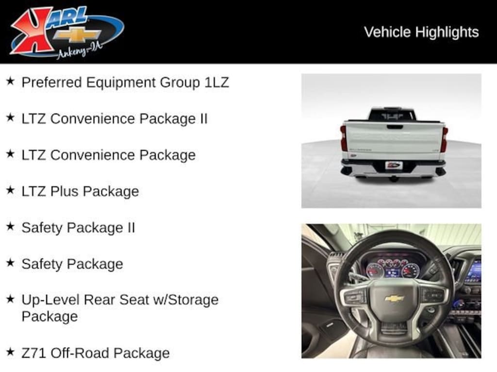 Used 2020 Chevrolet Silverado 1500 LTZ Truck Crew Cab