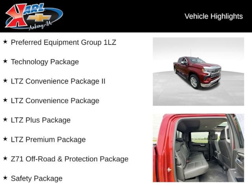 Used 2023 Chevrolet Silverado 1500 LTZ Truck Crew Cab