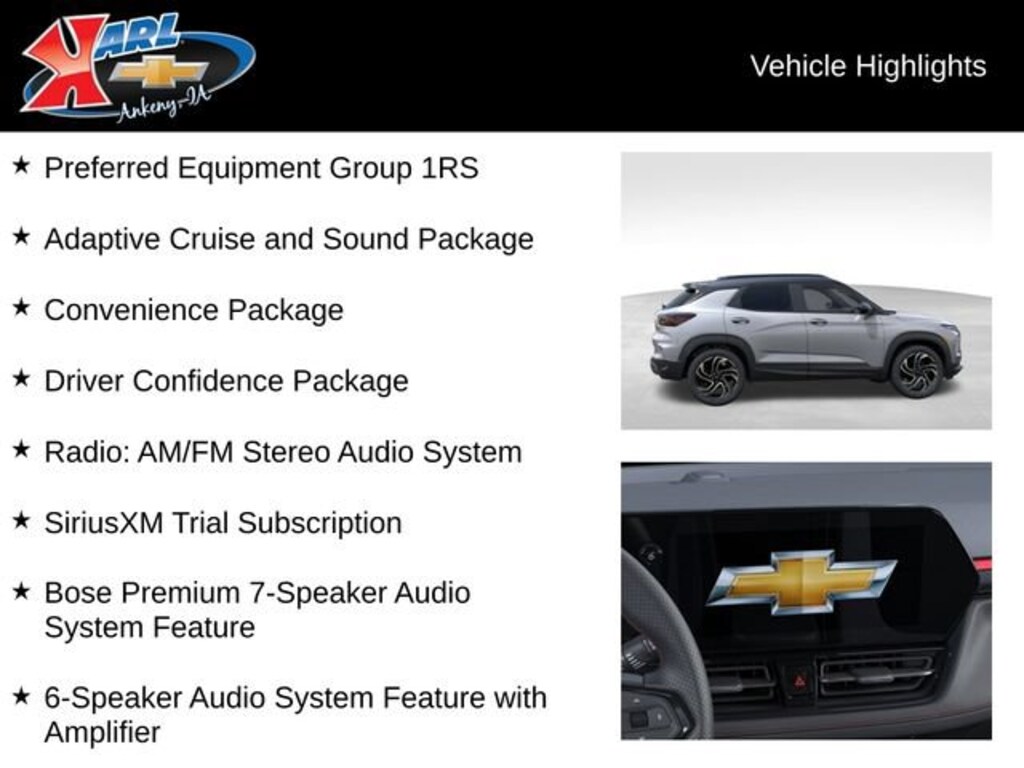 New 2026 Chevrolet Trailblazer RS SUV