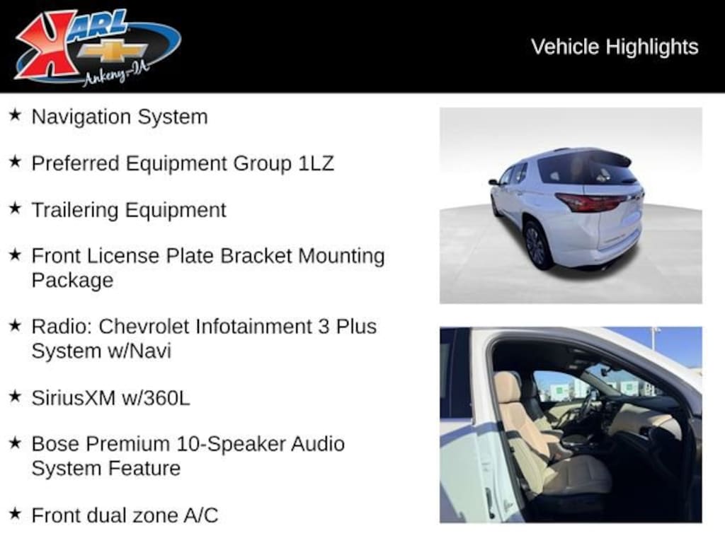 Used 2022 Chevrolet Traverse Premier SUV