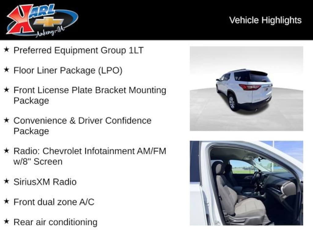Used 2019 Chevrolet Traverse LT Cloth SUV
