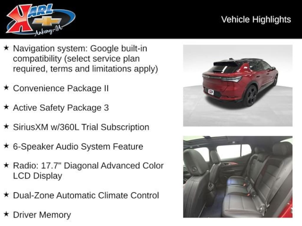 New 2026 Chevrolet Equinox EV RS SUV