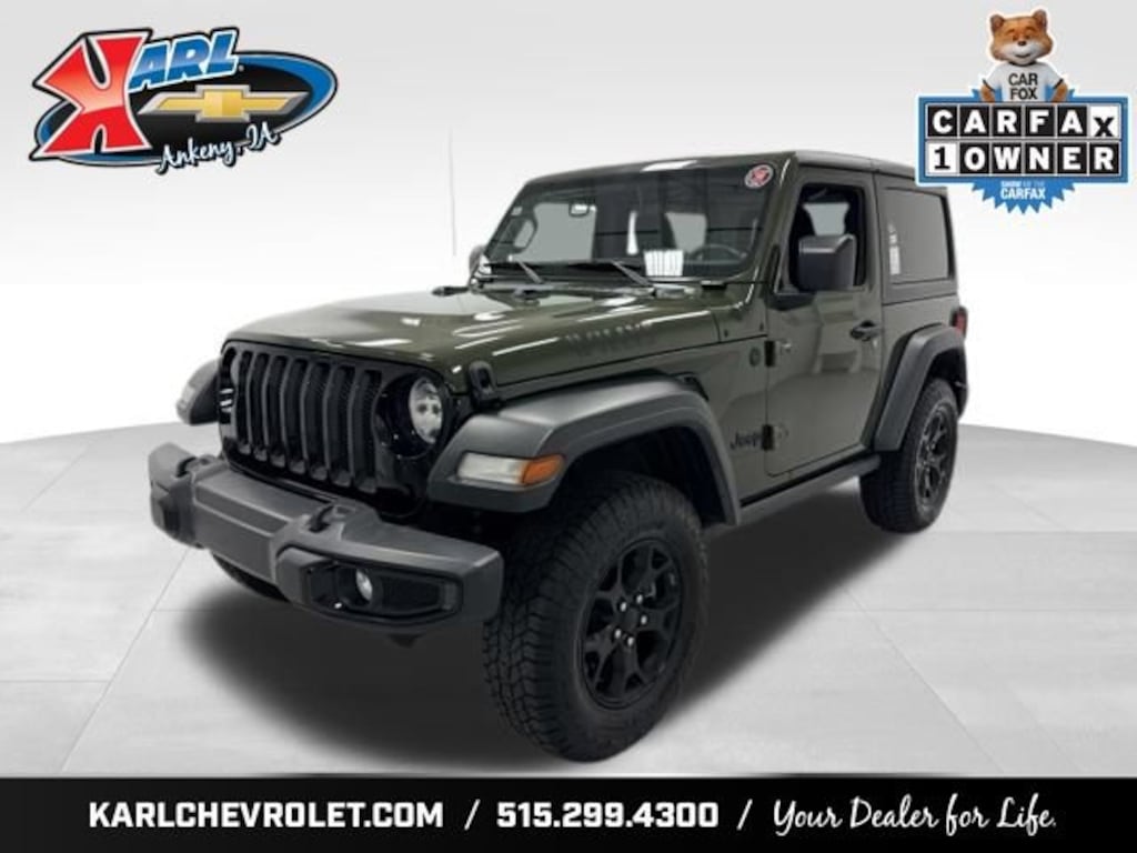 Used 2021 Jeep Wrangler Willys Sport 4X4 SUV