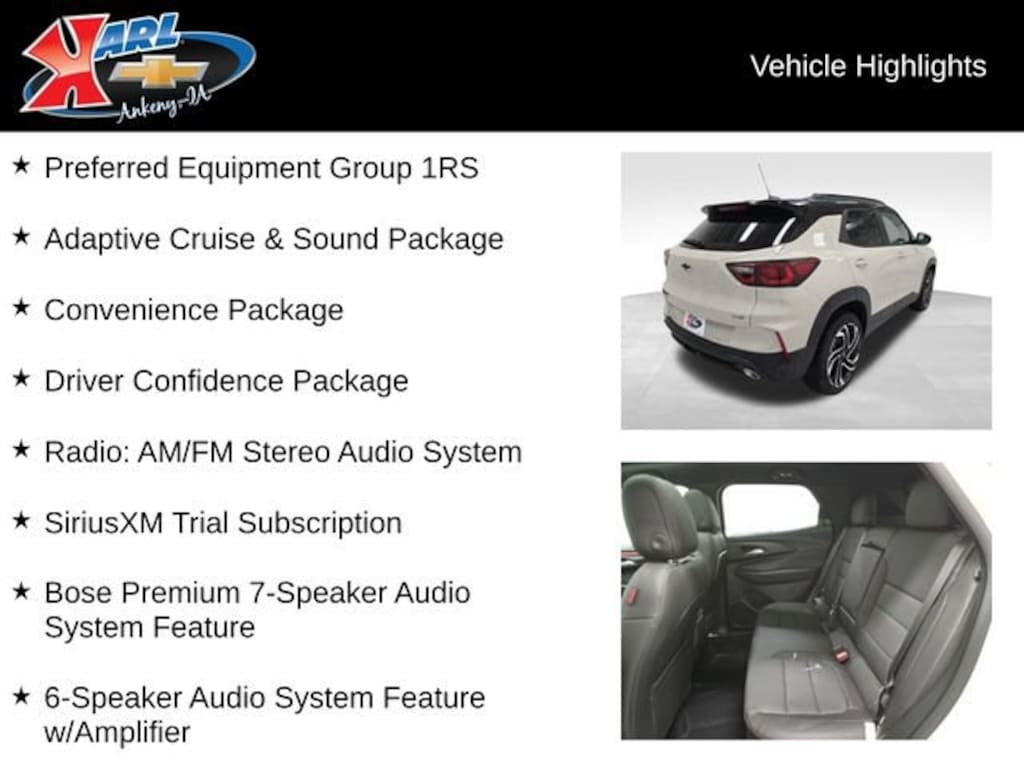 New 2026 Chevrolet Trailblazer RS SUV