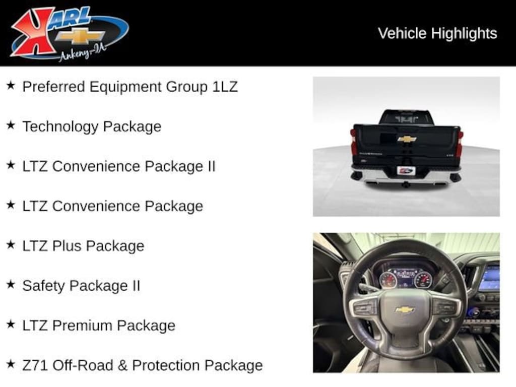 Used 2021 Chevrolet Silverado 1500 LTZ Truck Crew Cab