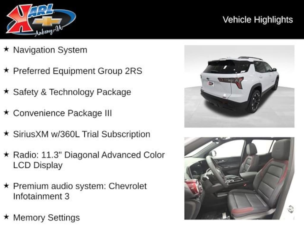 New 2026 Chevrolet Equinox RS SUV