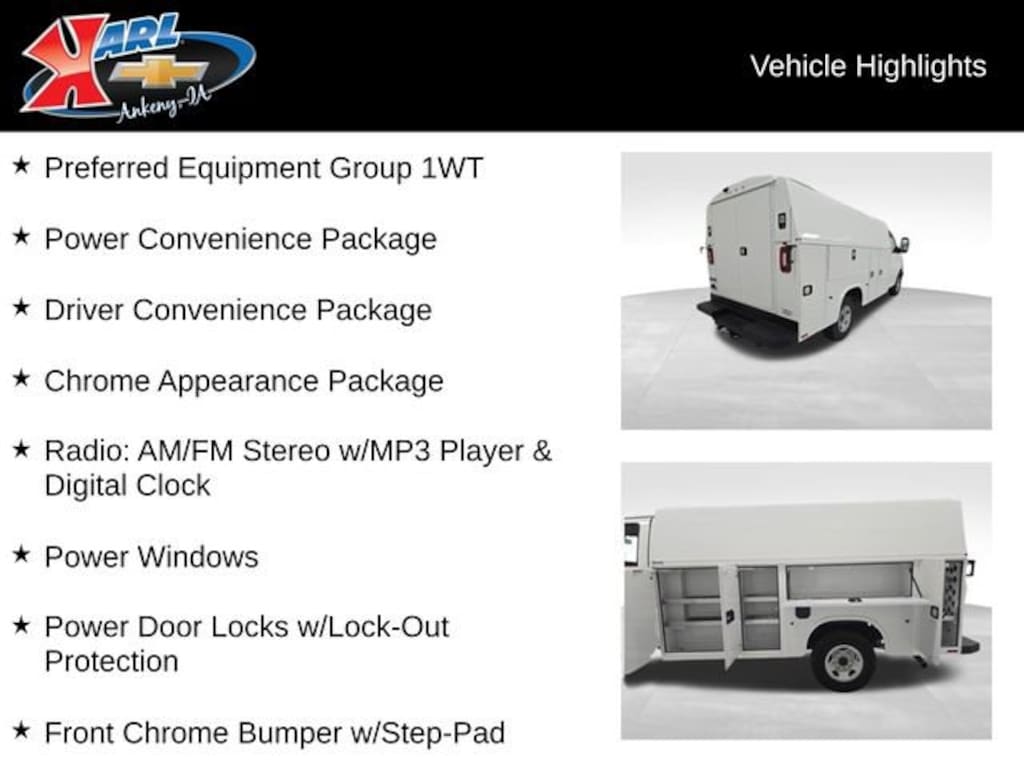 New 2025 Chevrolet Express Cutaway 3500 1WT Cutaway Van