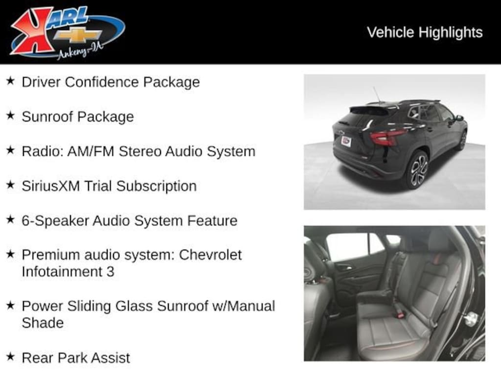 New 2026 Chevrolet Trax 2RS SUV