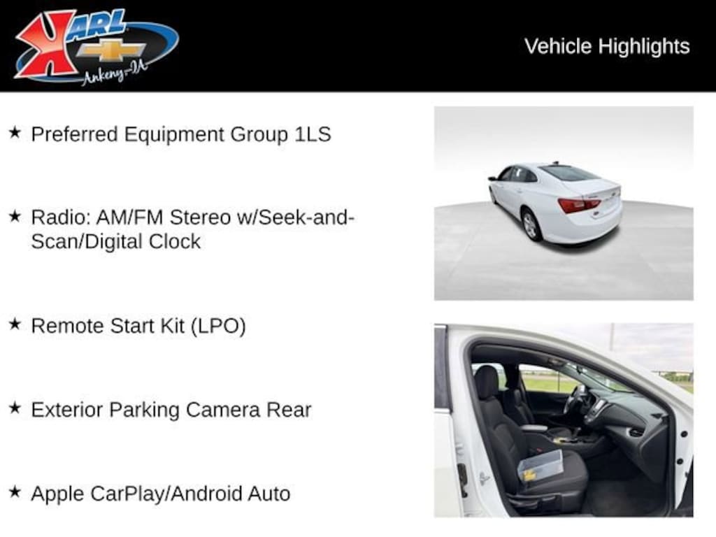 Used 2016 Chevrolet Malibu LS Car