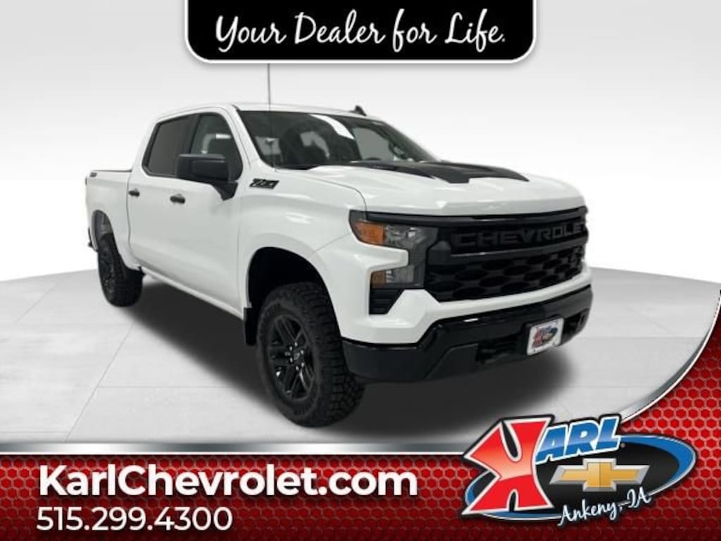 New 2026 Chevrolet Silverado 1500 Custom Trail Boss Truck Crew Cab