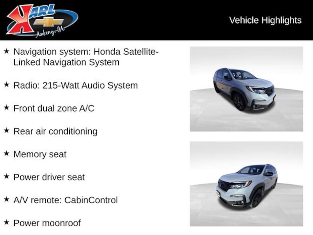 Used 2022 Honda Pilot AWD TrailSport SUV